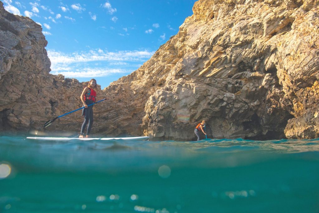 sup tour algarve caves cliffs sagres