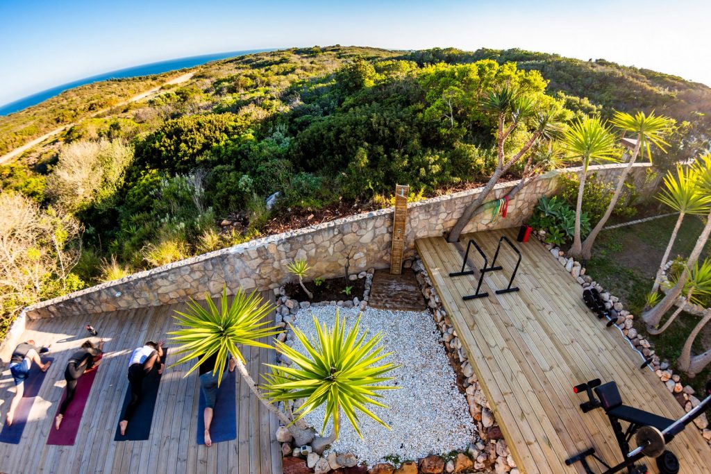 yoga garden and outdoor gym ingrina algarve portugal