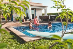 surf holiday portugal relax by the pool